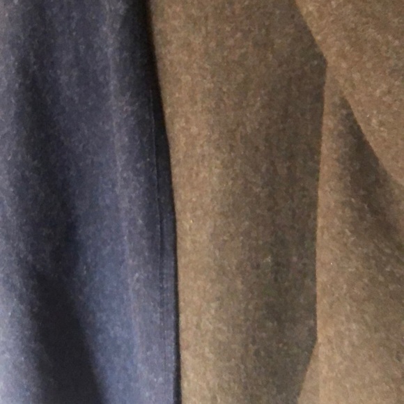 Blue/army green fur trimmed cape - Picture 3 of 6